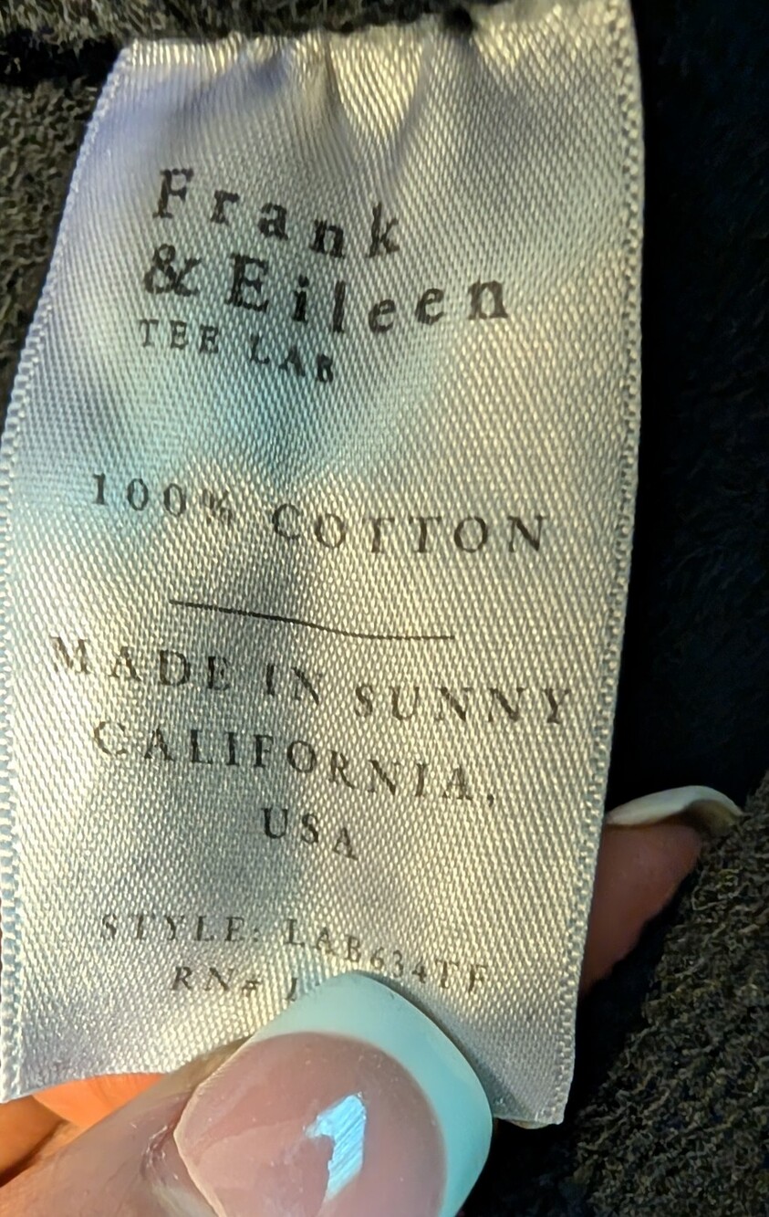 Frank & Eileen The Lab Black 2 pc Sweat Lounge Set L - Picture 5 of 10